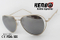 Sunglasses with Thin Metal Circle Frame Km17166