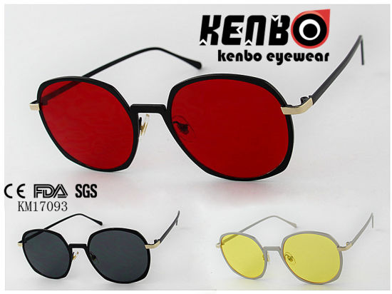 Very Red Lens with Fully Metal Frame Latest Design Sunglasses Km17093