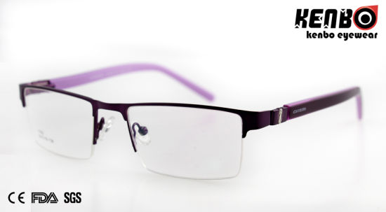 High Quality Metal Half Frame Optical Glasses CE FDA Kf5063