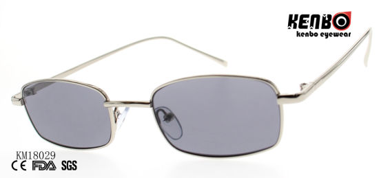 Classic Square Frame Metal Sunglasses with Muti-Colored Lens Km18029