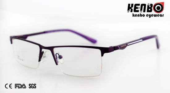 High Quality Metal Half Frame Optical Glasses CE FDA Kf5068