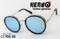 Round Plastic Frame Combine Metal Rim Fashion Sunglasses Km17086
