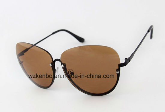 Bottom Half Metal Frame Fashion Sunglasses Km17001