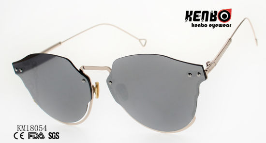 Luxury Shiny Colorful Sunglasses with Metal Chain Km18054
