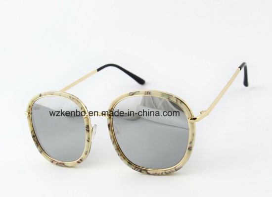 Metal Combine Plastic Double Rim Frame Km16156 Latest Design Sunglasses