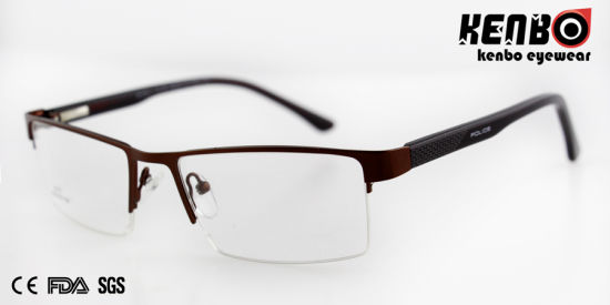 High Quality Metal Half Frame Optical Glasses CE FDA Kf5069