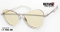 Fashion Design Frame Metal Sunglasses with PC Rim and Nice Temples Km18040