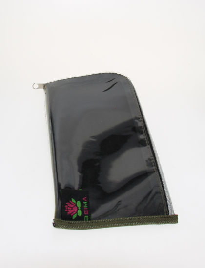 Glasses Pouch with Transparent Side and Flower Pattern